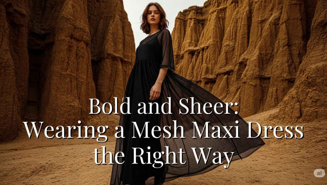 Bold and Sheer: Wearing a Mesh Maxi Dress the Right Way