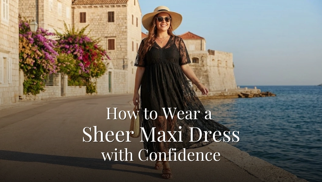 How to Wear a Sheer Maxi Dress