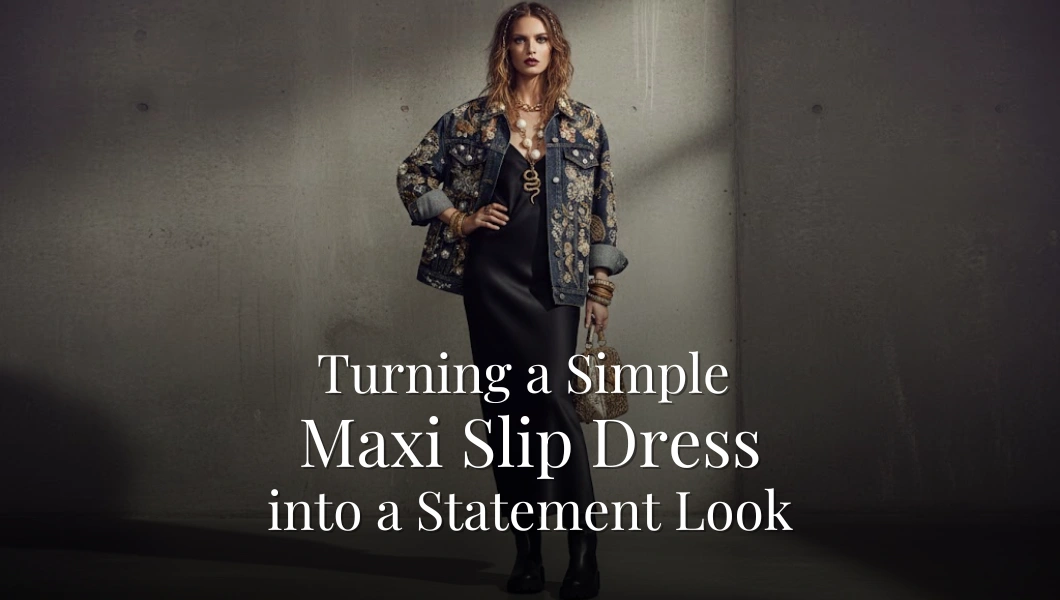 Turning a Simple Maxi Slip Dress
