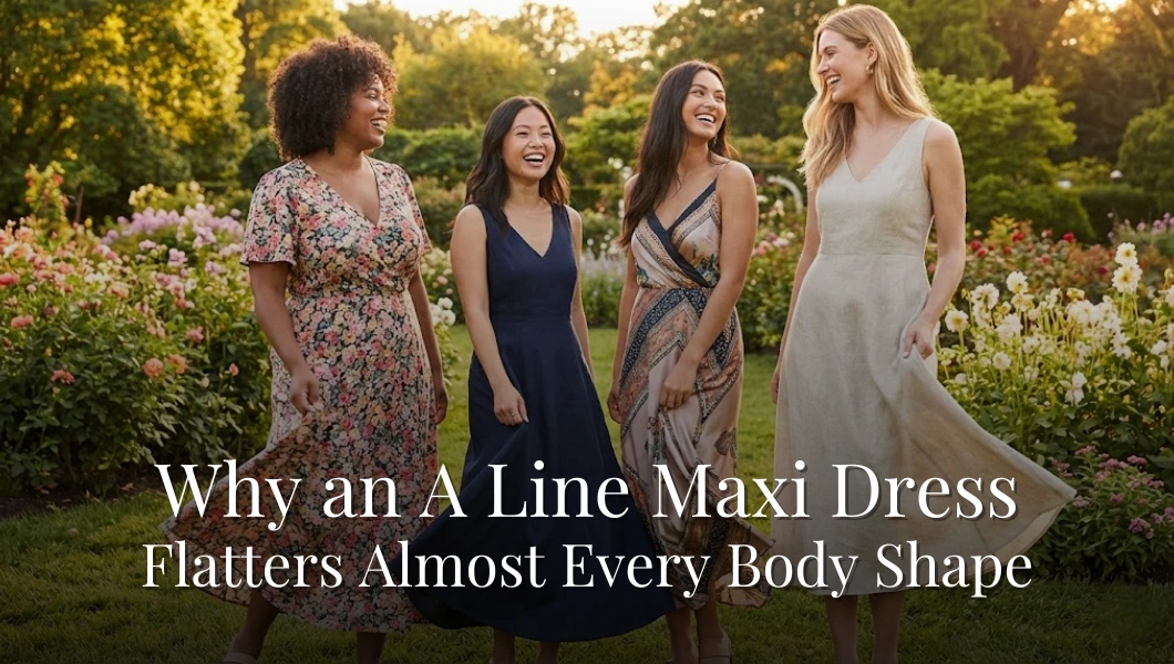 A Line Maxi Dress Flatters